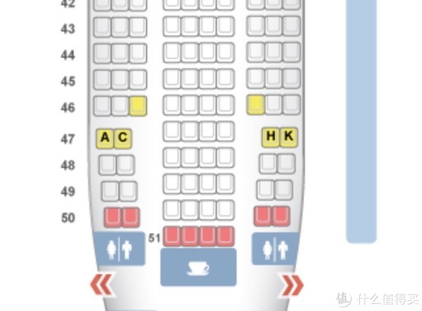 选座可以参考seatguru当然安全出口的座位是没法选的,能接受机尾的话