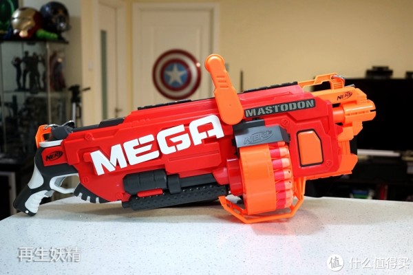 nerf 热火 mega系列 b8086 超级威力发射器 开箱,简评