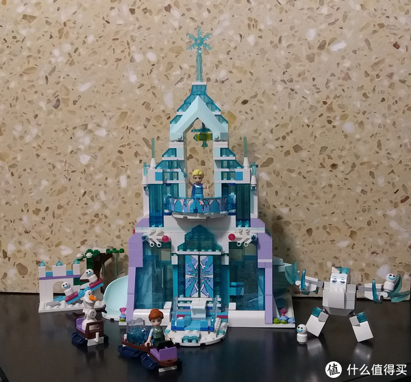 全民分享季# lego 迪斯尼 艾莎的魔法冰雪城堡开箱试玩