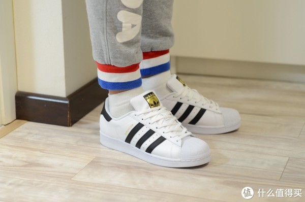 全民分享季#adidas 阿迪达斯 superstar 金标贝壳头 休显运动鞋