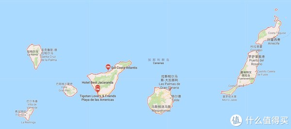 加那利群岛是西班牙的海外自治区之一,由7个位于大西洋的岛屿组成,这
