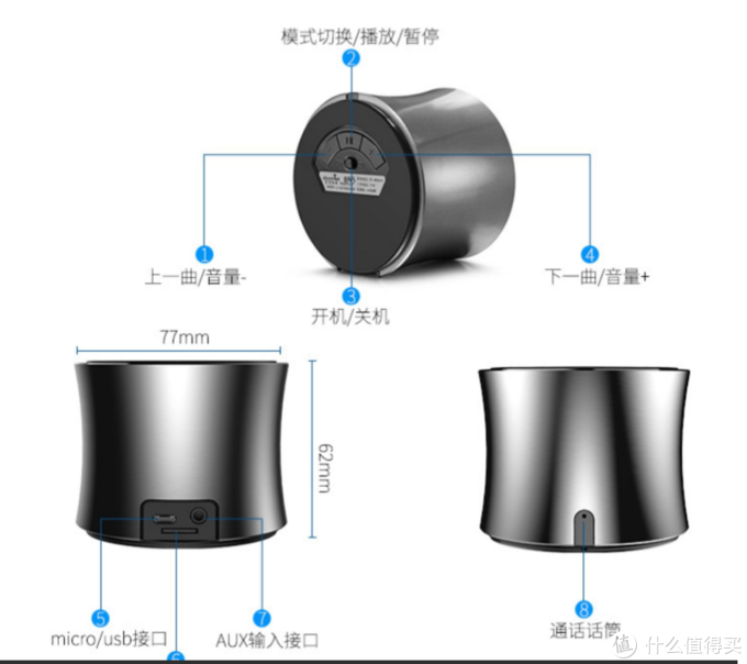 更甚好听到爆炸艾特铭客金刚三蓝牙音箱