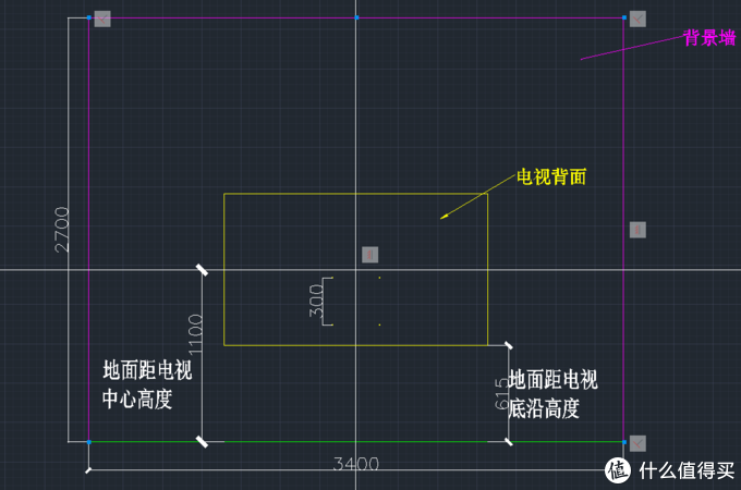 tcl75v2上墙说明nb伸缩支架电视上墙安装高度尺寸说明