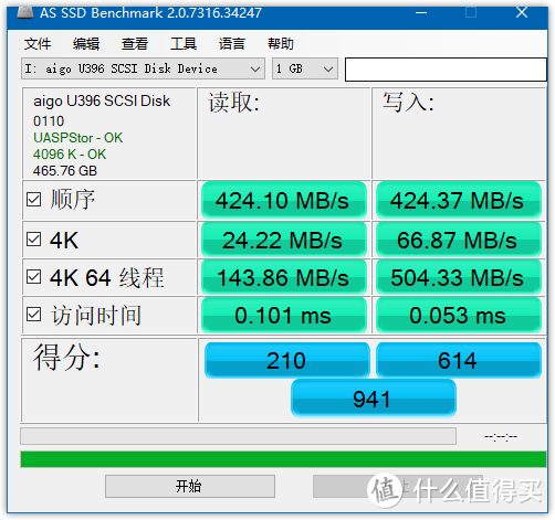 同样的速度更小的体积爱国者aigou396高速固态u盘评测