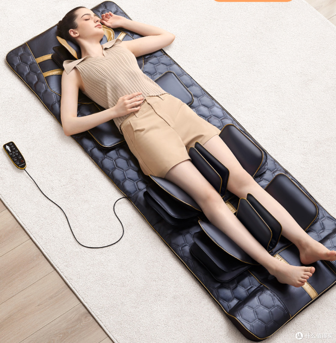适合小户型的空气波按摩床垫，可折叠收纳，拉伸全身，沉浸式享受_按摩器_什么值得买