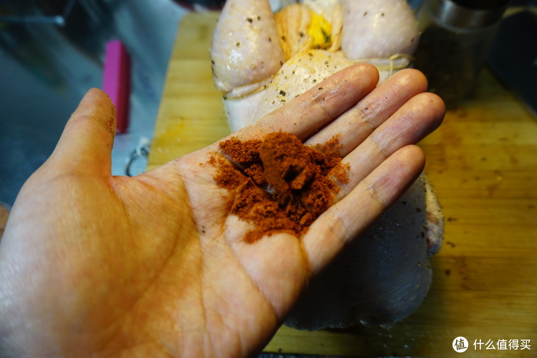 【肉山大魔王】美的石窑烤箱测评之绳艺酿馅烤鸡