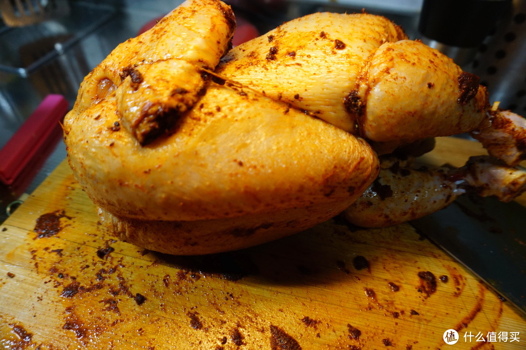 【肉山大魔王】美的石窑烤箱测评之绳艺酿馅烤鸡