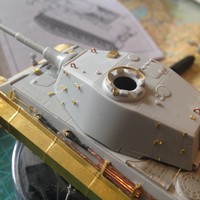 小号手 1:72 虎王亨舍尔炮塔型 坦克模型使用总结(裙板|履带)