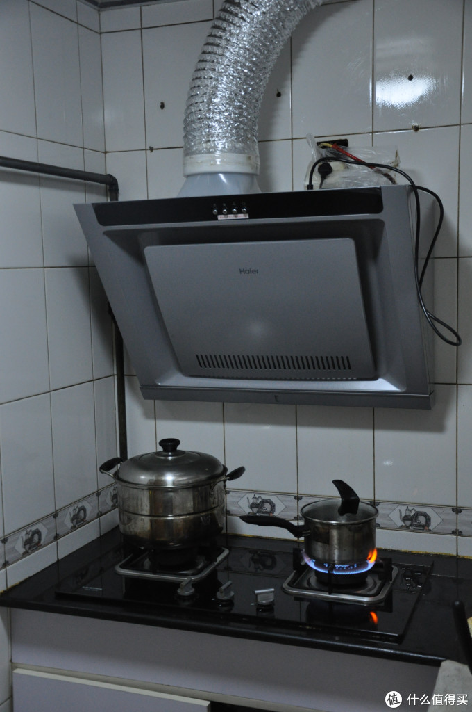 安装&实测:haier 海尔 cxw-200-c150 侧吸式油烟机