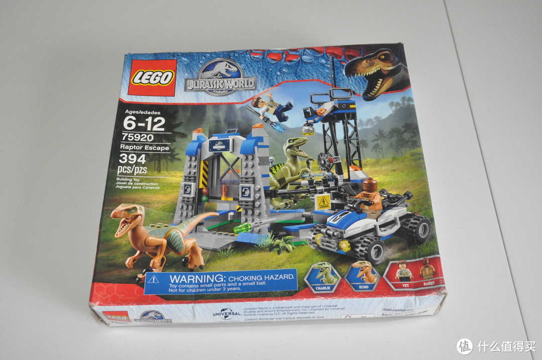 #本站首晒#LEGO 乐高 Jurassic World 侏罗纪世界系列 75920 迅猛龙逃脱