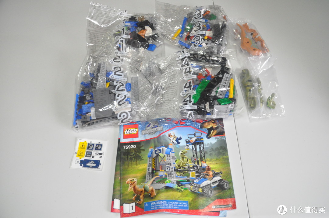 #本站首晒#LEGO 乐高 Jurassic World 侏罗纪世界系列 75920 迅猛龙逃脱