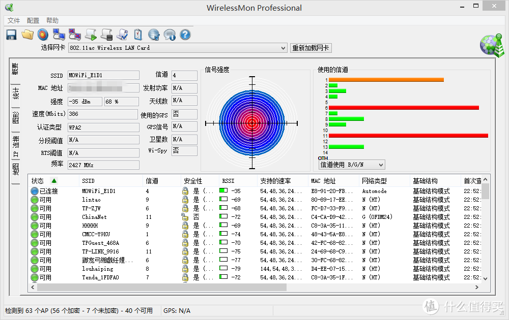 信号强度68％