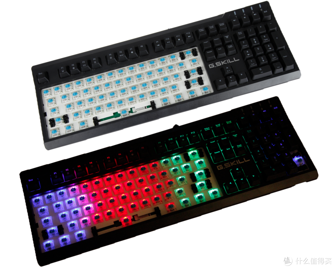 实用与内骚的结合体---芝奇 RIPJAWS KM570 RGB 幻彩背光机械式键盘