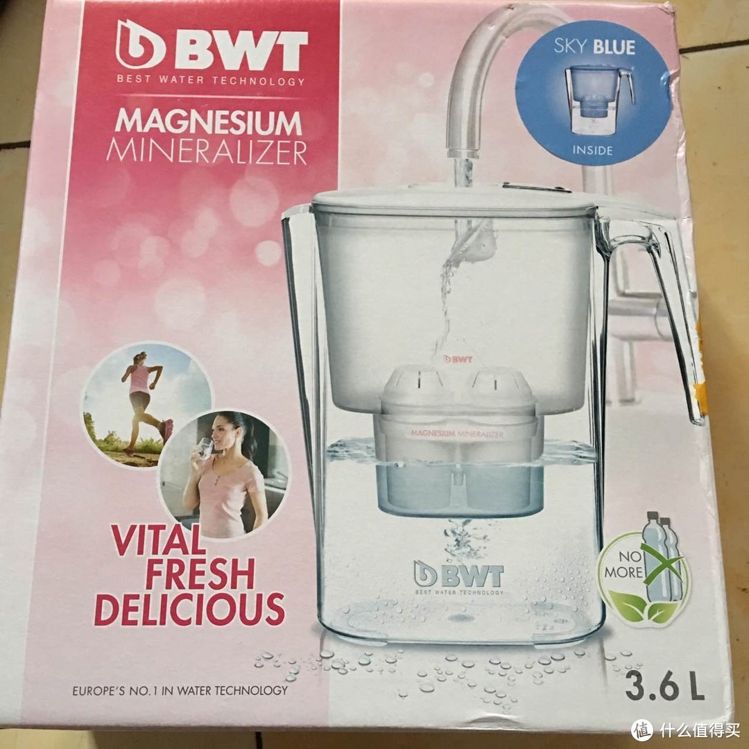 飞翔的木头【轻众测】第一单 “BWT/倍世 晴天蓝3.6L 家用滤水壶 一壶一芯”