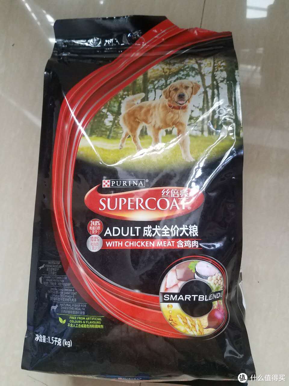 SUPERCOAT 丝倍亮 成犬全价犬粮  简单评测+狗儿子成长历程