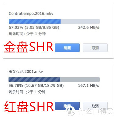 金盘与红盘SHR性能对比