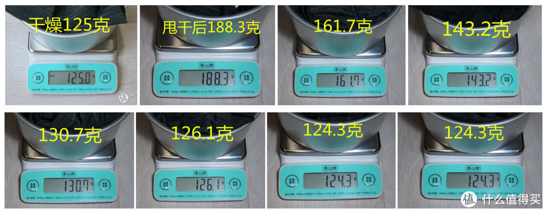 Seamless T恤速干测试数据