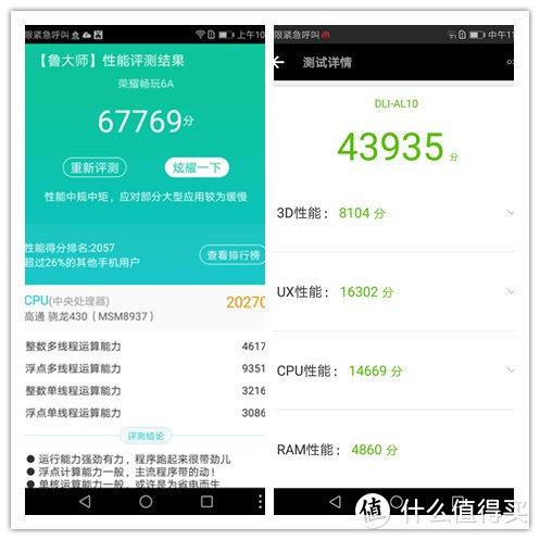 荣耀品质，999元（低配799元）我还是选个省心的畅玩6A！