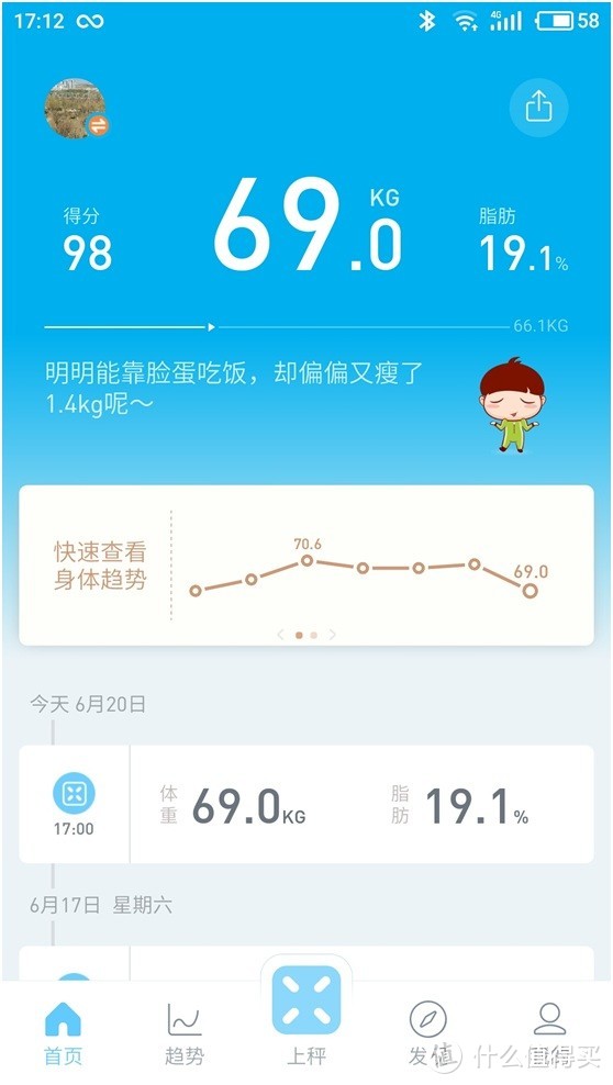 减脂好帮手：云麦好轻 mini2 智能体脂秤使用评测 ——对比有品mini体脂秤