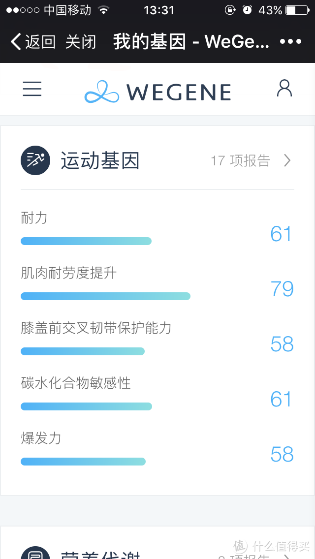 这是我的WeGene报告，你的肯定完全不同