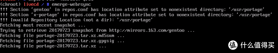 虚拟机下安装Gentoo一次失败经历