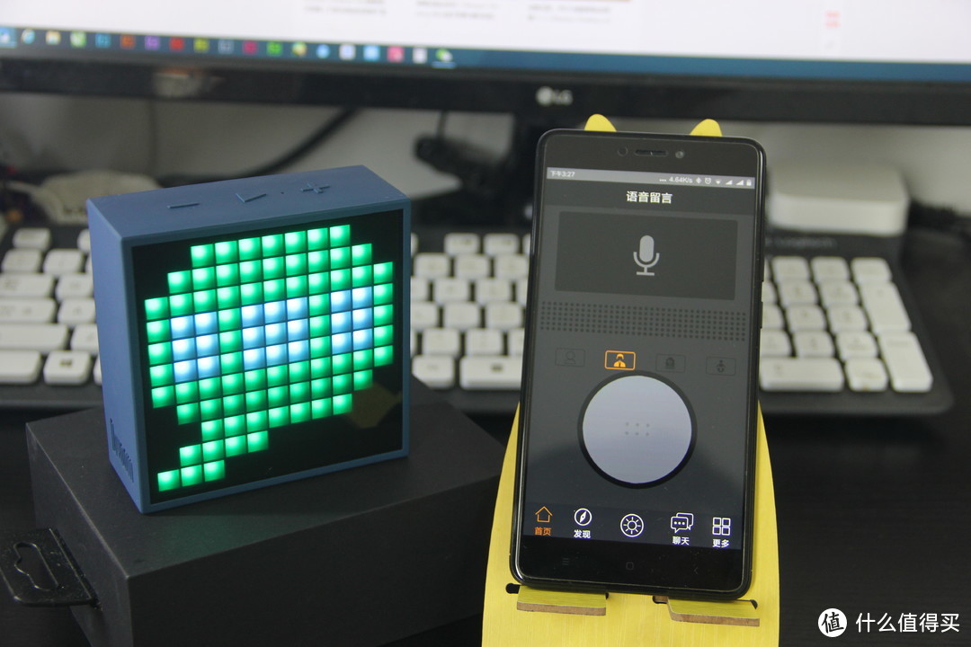 震惊！一个LED画板竟然是音响+闹钟+游戏机！有图有真相！Divoom Timebox mini像素蓝牙音箱测评