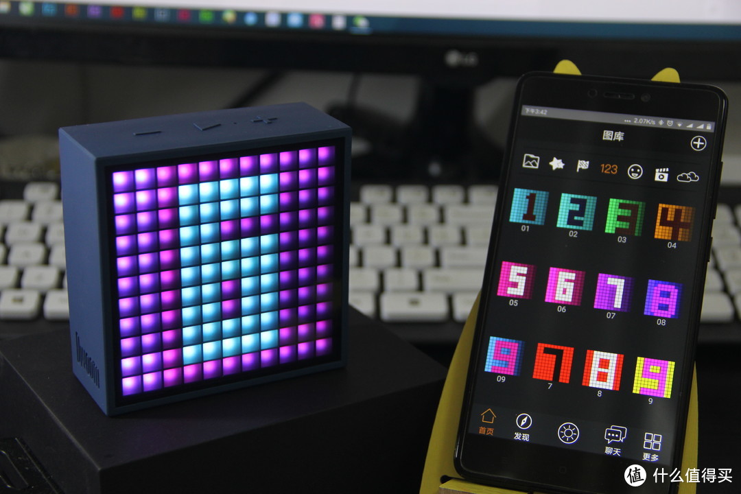 震惊！一个LED画板竟然是音响+闹钟+游戏机！有图有真相！Divoom Timebox mini像素蓝牙音箱测评