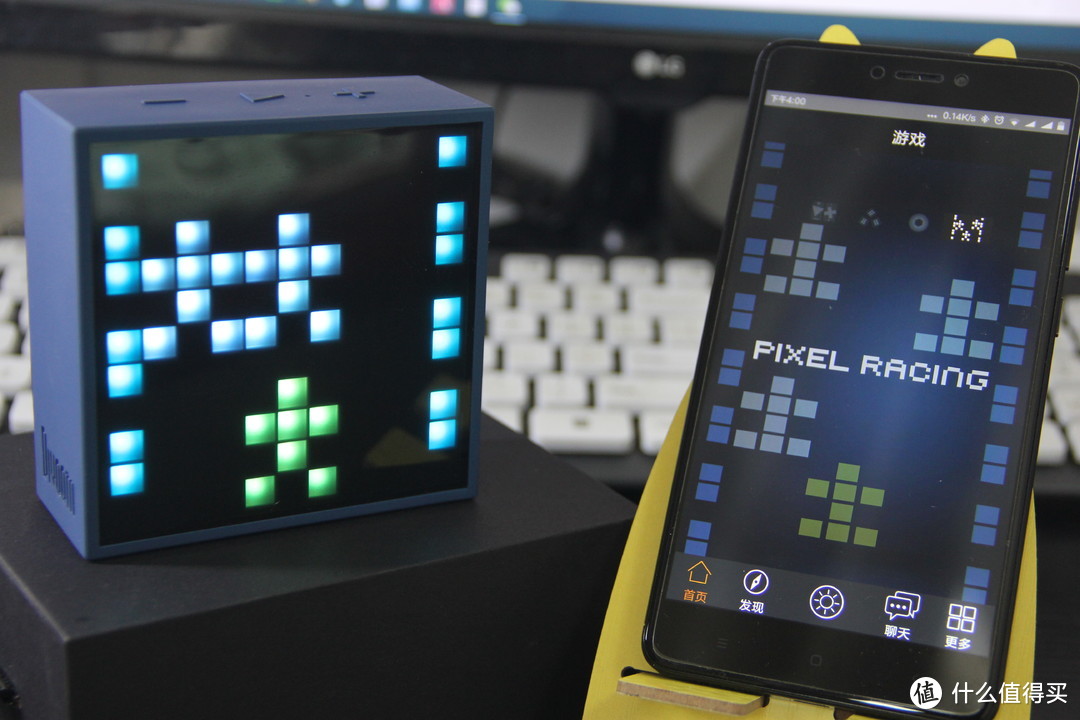 震惊！一个LED画板竟然是音响+闹钟+游戏机！有图有真相！Divoom Timebox mini像素蓝牙音箱测评