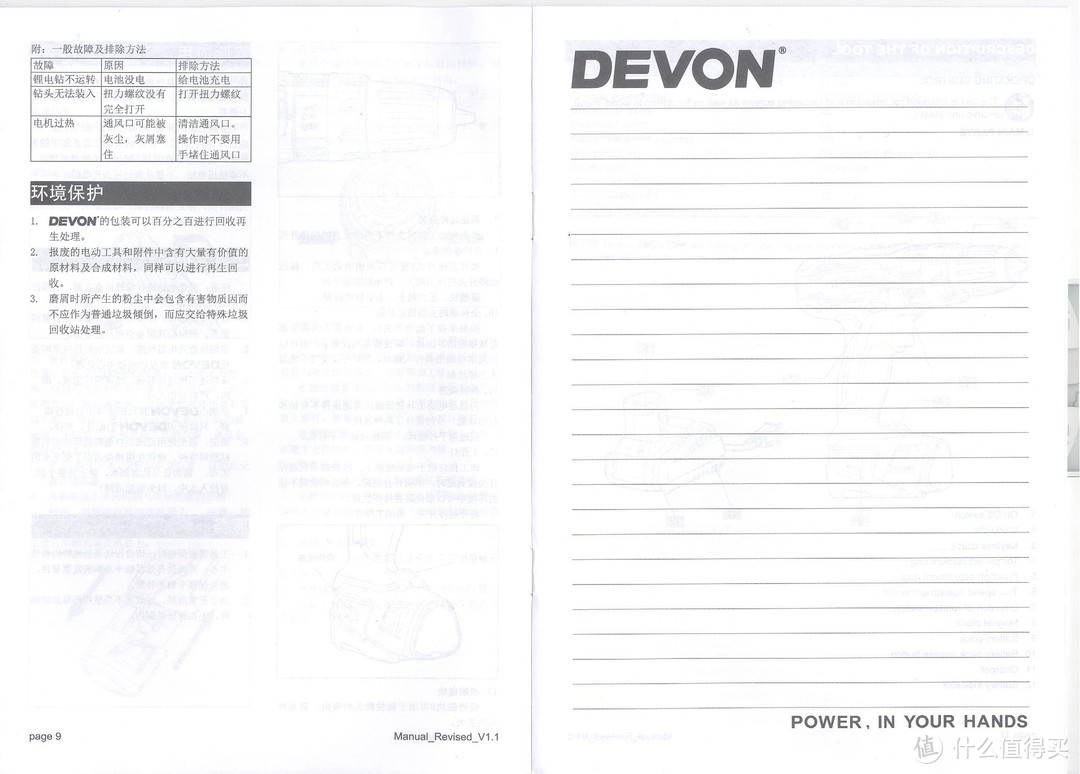 Devon 大有 5230-Li-12TSI 12V锂电钻------单纯的开箱