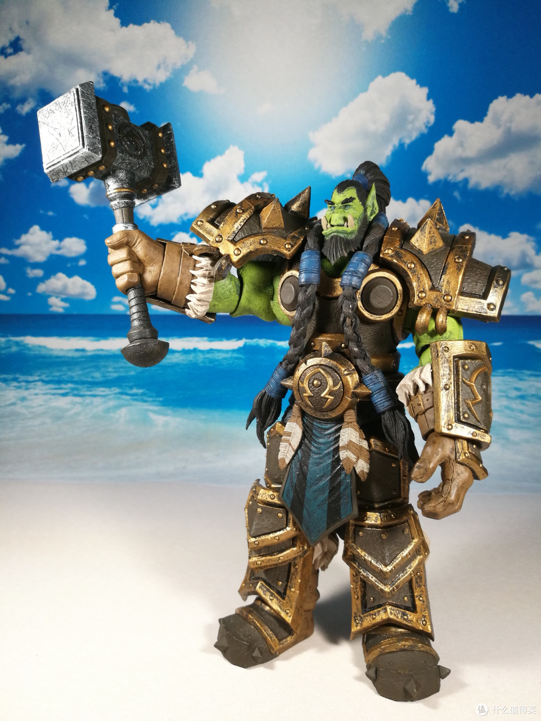 塑料小人日常篇十一为了部落neca风暴英雄萨尔可动人偶模型