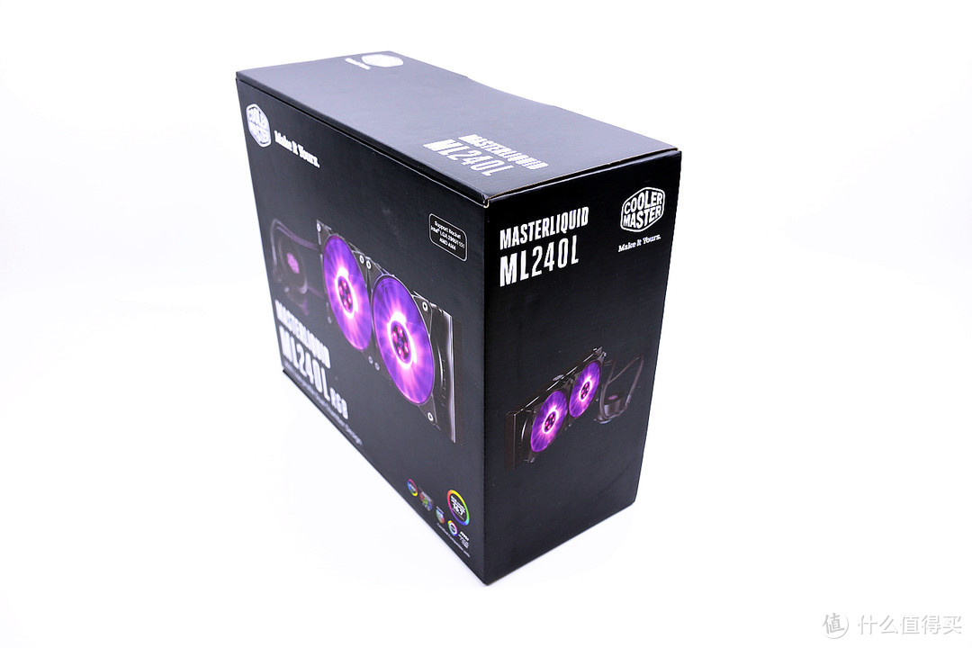 给你颜色让你好看—COOLERMASTER 酷冷至尊 冰神B240 RGB 水冷散热器 开箱