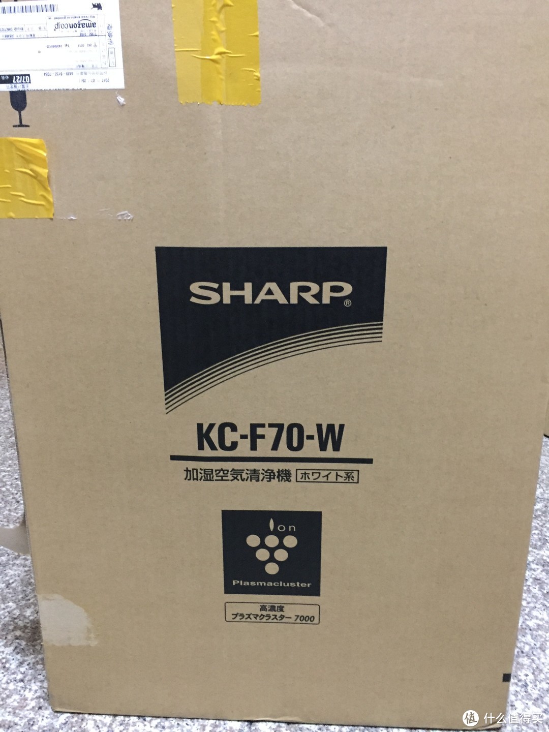 SHARP 夏普 KC-F70-W 不知道是不是旗舰款 空气净化器 开箱评测