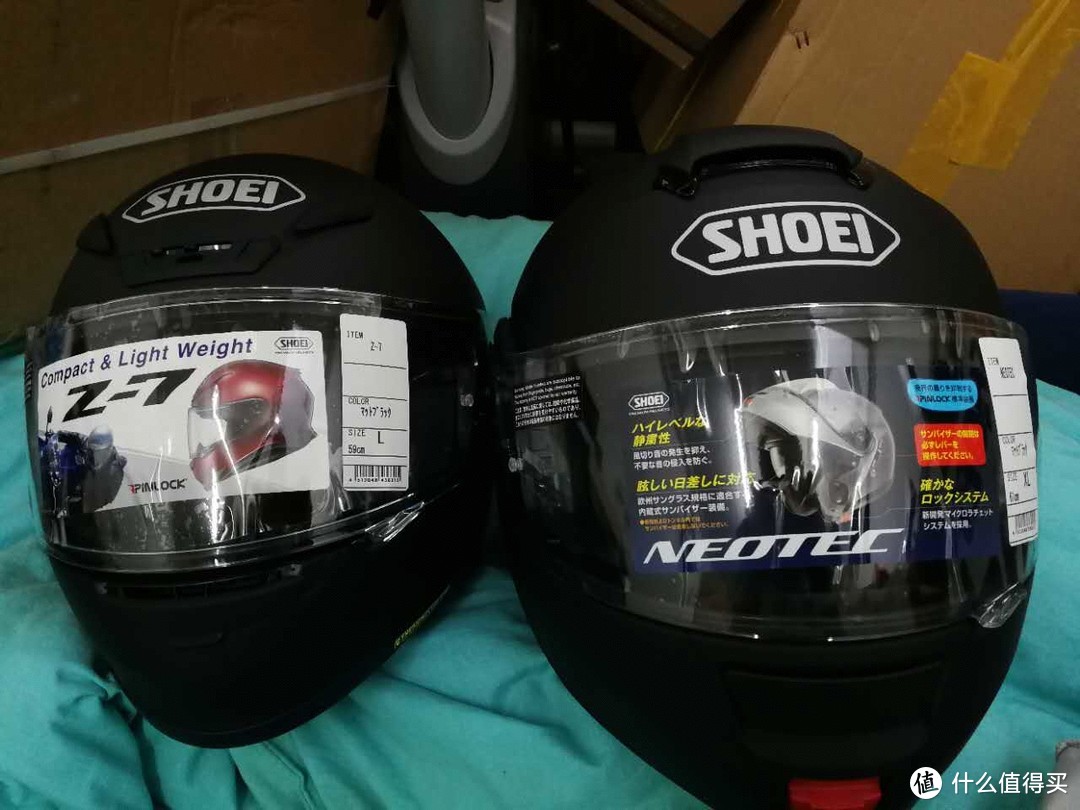 两个shoei 头盔 开箱晒单