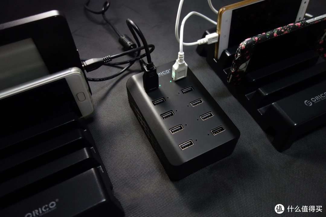 解决多人充电难题——ORICO 奥睿科 DUB-10P 多口智能USB充电站 开箱