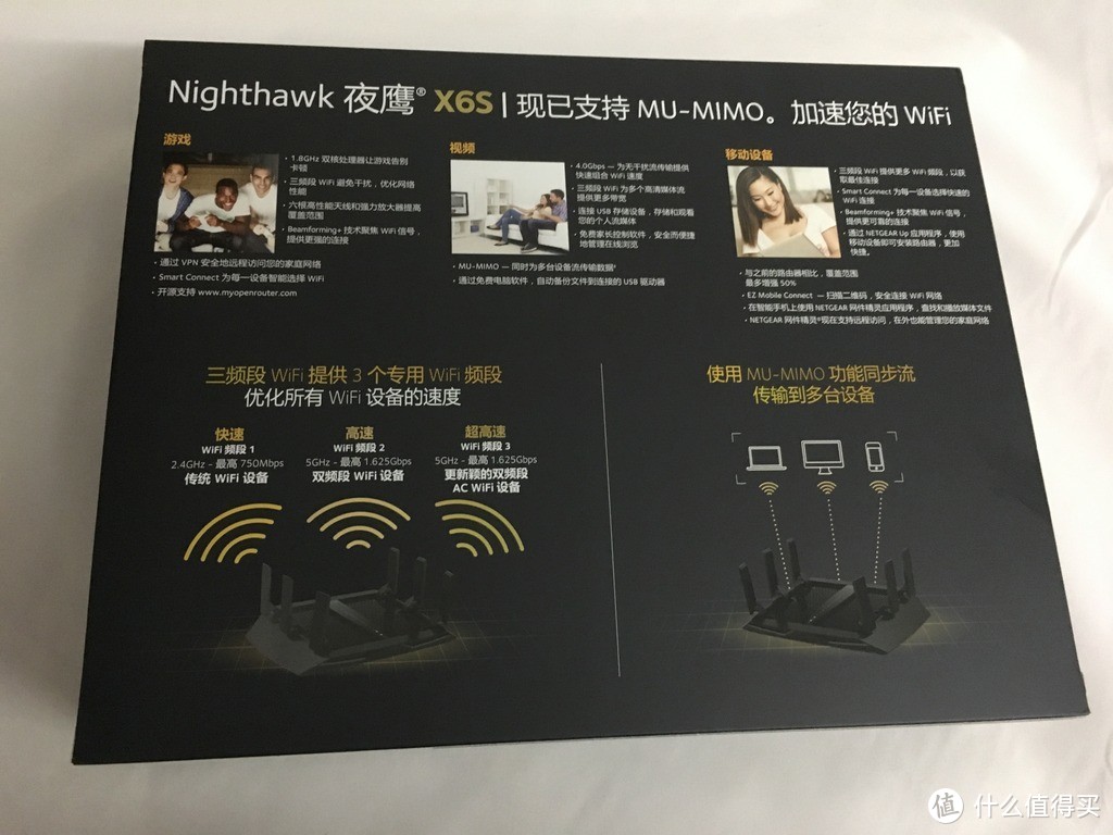 前卫出击, 提前种草! Netgear网件X6S夜鹰R8000P最新三频无线路由器 个性评测