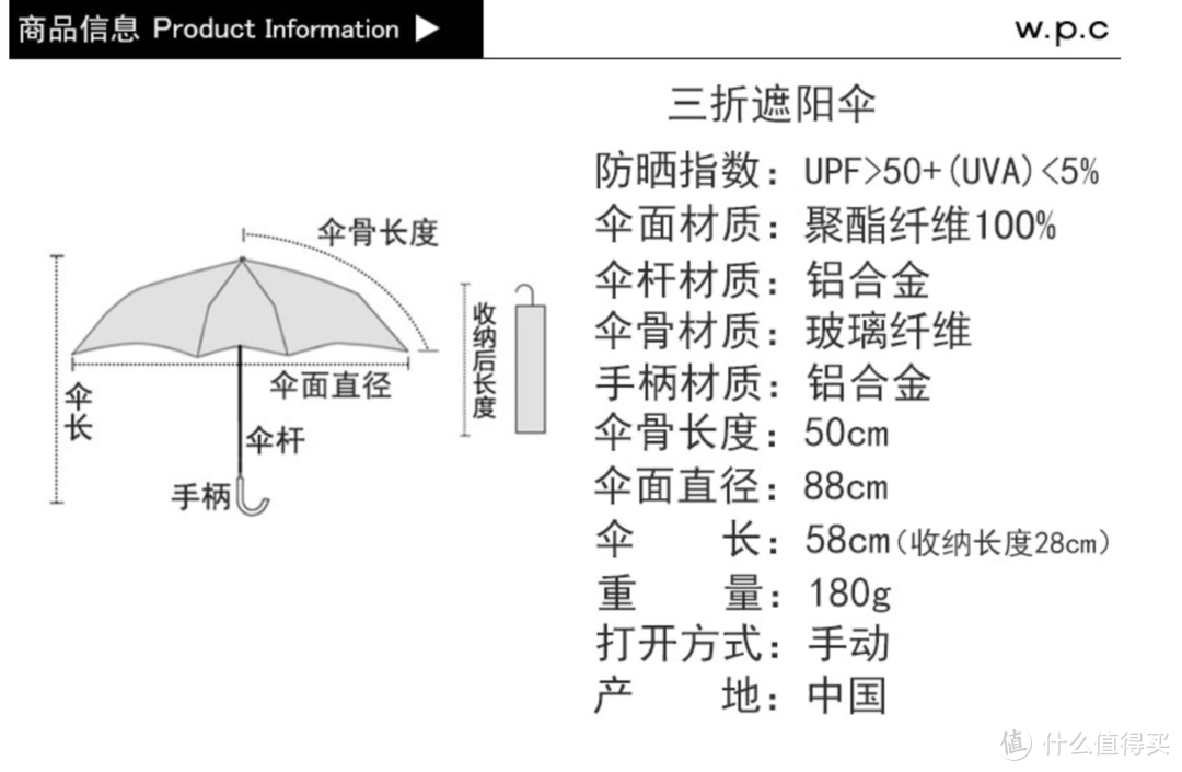 w.p.c 太阳伞日亚直邮开箱