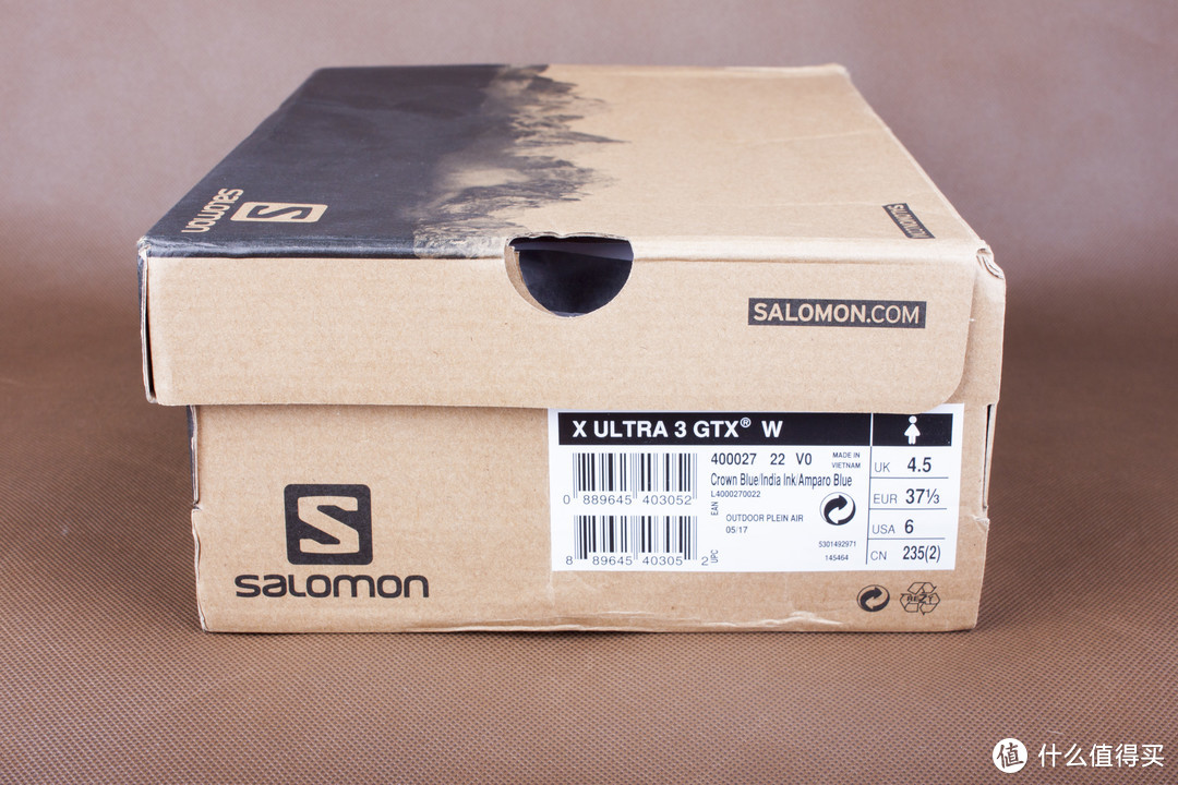 Salomon 萨洛蒙女款户外防水透气徒步鞋 X ULTRA 3 GTX W 高科技的徒步鞋 稳健掌控 急速下山