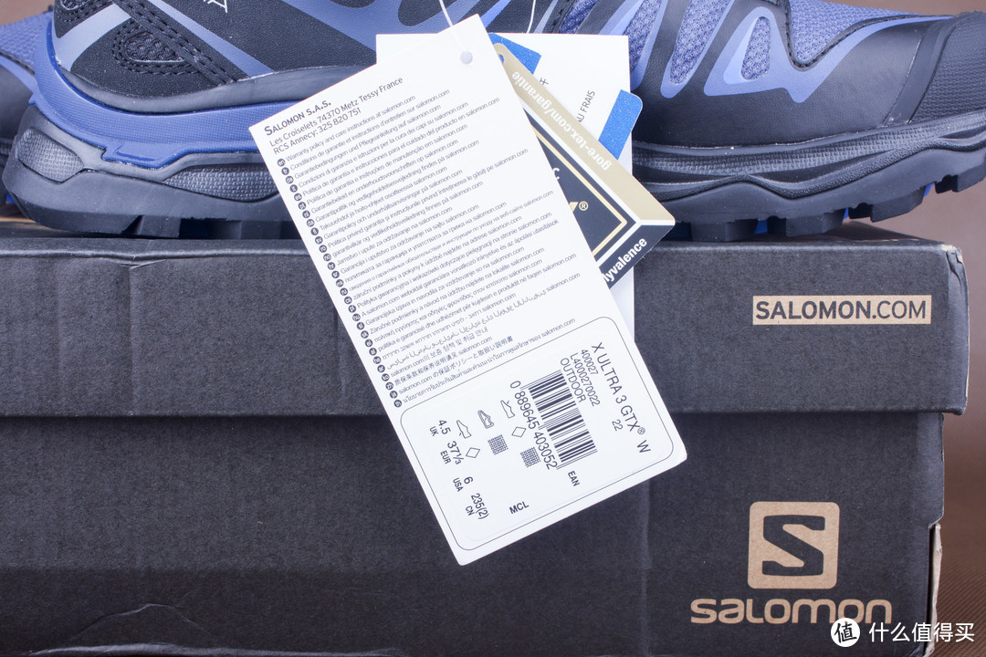 Salomon 萨洛蒙女款户外防水透气徒步鞋 X ULTRA 3 GTX W 高科技的徒步鞋 稳健掌控 急速下山