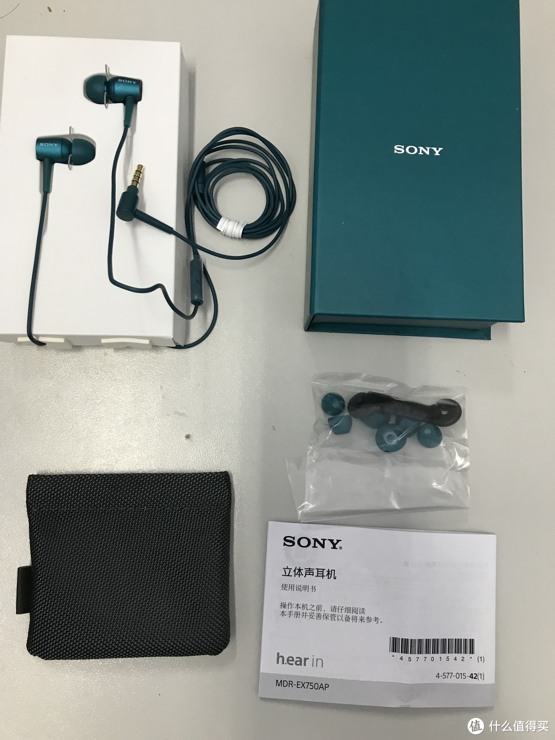 SONY 索尼 MDR-EX750AP 耳机 开箱