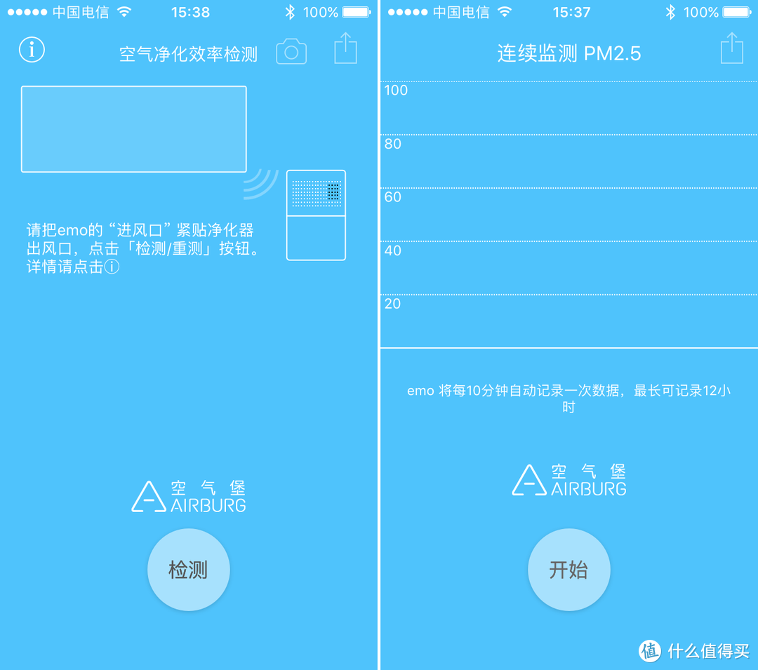 AIRBURG 空气堡emo、MI 小米、352 M25三款PM2.5检测仪对比