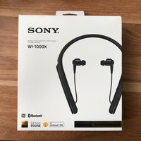 索尼 WI-1000X 无线蓝牙耳机外观展示(耳塞|连接线|按键|指示灯|凹槽)
