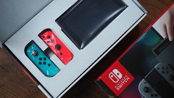 任天堂 Switch 游戏主机外观展示(主机|数据线|手柄|控制器|接口)