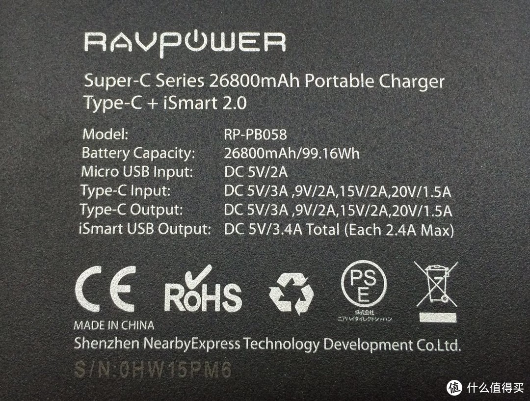 博大、精深：RAVPower PB058 巨无霸使用体验