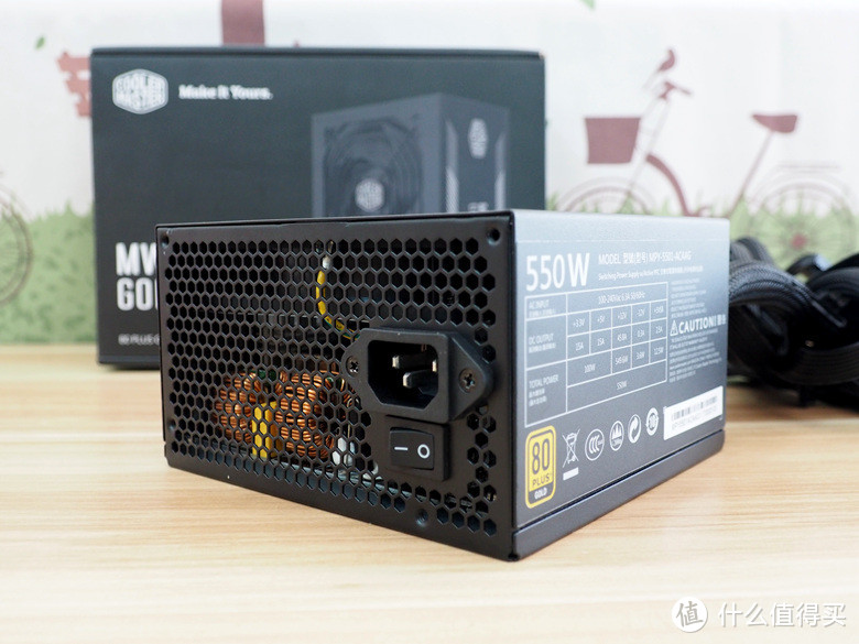 #本站首晒#Cooler Master 酷冷至尊 额定550W MWE550宽幅全桥游戏电源 开箱简晒