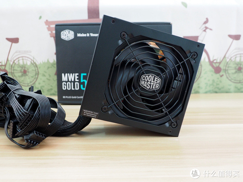 #本站首晒#Cooler Master 酷冷至尊 额定550W MWE550宽幅全桥游戏电源 开箱简晒