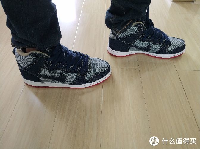 只为颜值—Nike 耐克 SB Dunk High OG 'Reese Denim' 限量复刻滑板鞋 881758-441 开箱