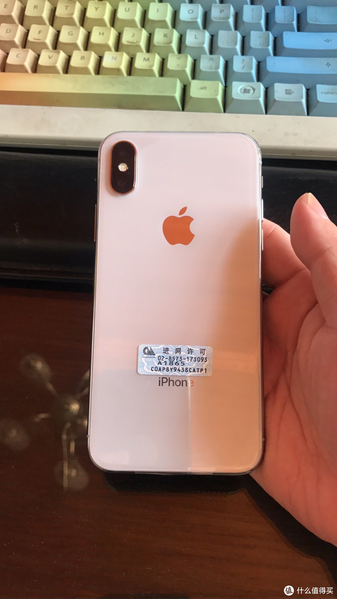 Iphone X 银色开箱照和iphone7P的对比