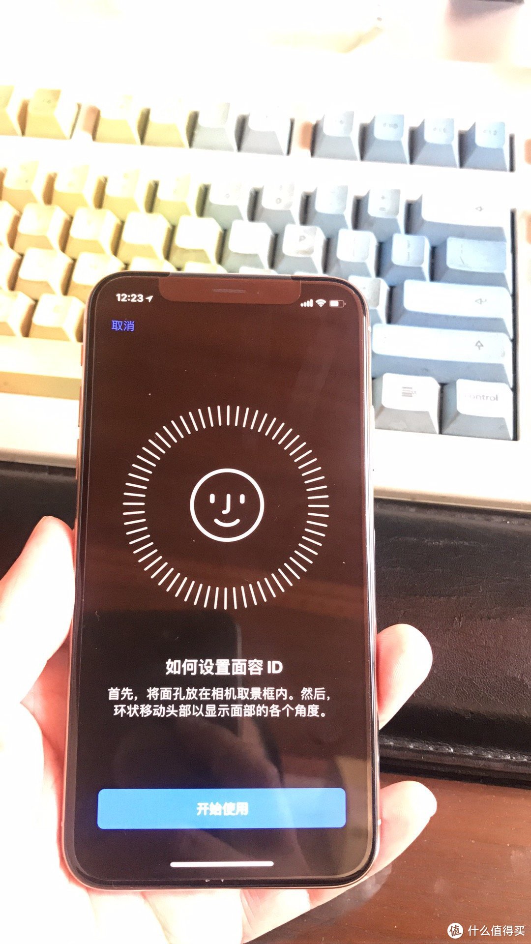 Iphone X 银色开箱照和iphone7P的对比