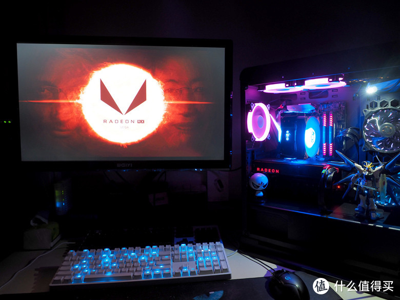 为了跟朋友组团“吃鸡”—Ryzen5 1600 +ASUS ROG STRIX X370F+RX VEGA 64 & 冰魄炫光机电套 开箱简晒