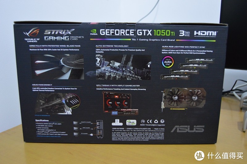 #晒单大赛#ASUS 华硕 STRIXGTX1050TI 4G 到手使用体验